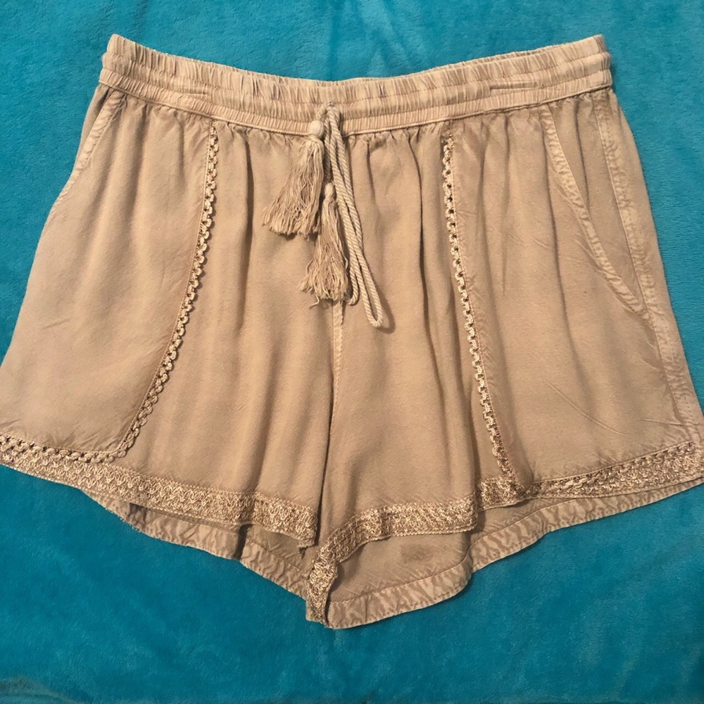 Tan Boho Soft Shorts